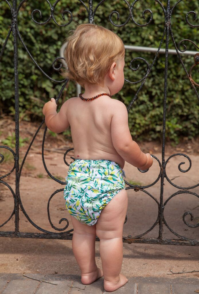 Wattle Baby Nappy on a gorgeous toddler