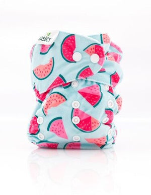 Clearance -  Modern Cloth nappy BASICS (OSFM) - Nappy Shell/cover ONLY! (NO ABSORBENCY)