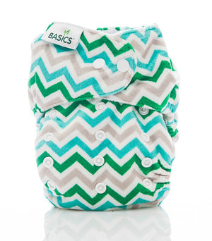 Clearance -  Modern Cloth nappy BASICS (OSFM) - Nappy Shell/cover ONLY! (NO ABSORBENCY)